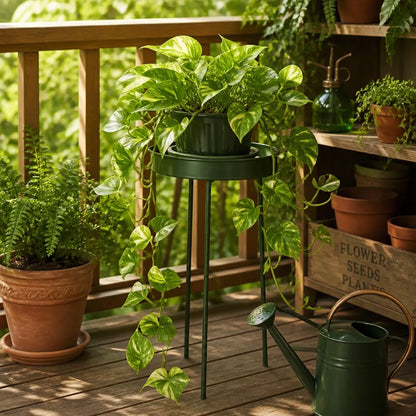 Forest Green Plant Stand - View 4